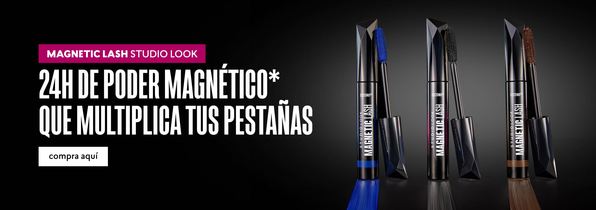 Pestañina de colores magnetic lash cyzone