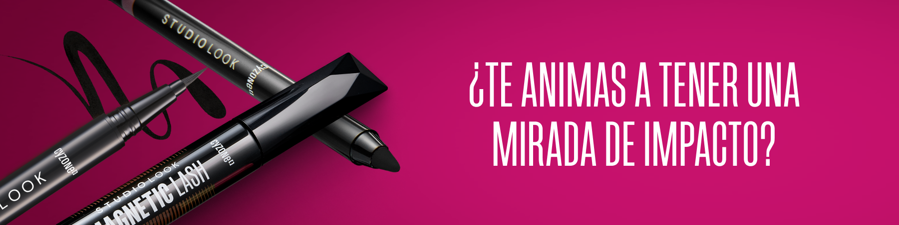 Maquillaje colorido para ojos studio look