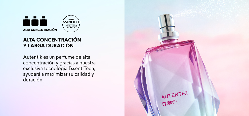  Perfume de mujer Autentik de alta concentración que resalta la feminidad