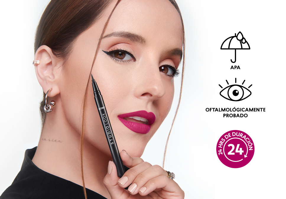 delineador en gel studio look