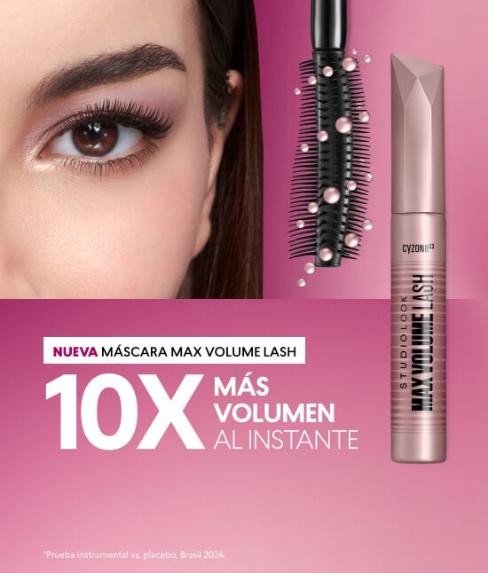 mascara de pestañas mega volumen Max Volume Cyzone