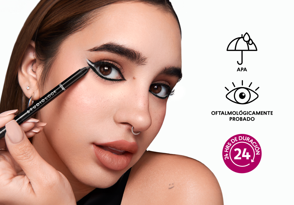 Delineador con colores dermatologico