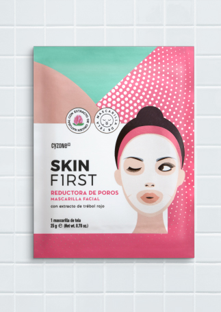 Mascarilla de tela facial para reducir poros de Skin First