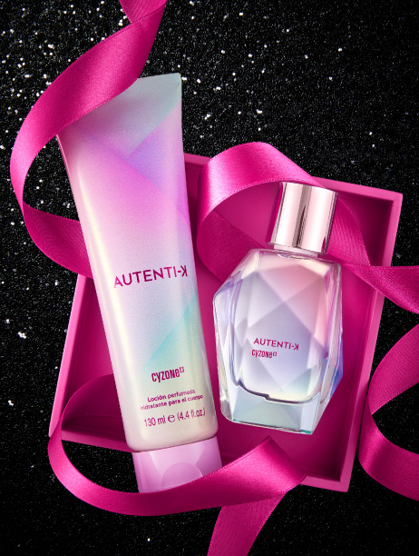 Set de perfume de mujer dulce y durarero Autentik con loción perfumada de aroma adictivo
