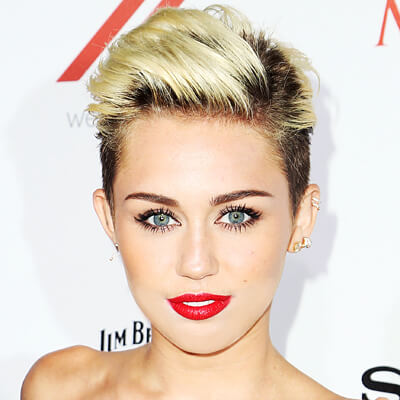 Miley Cyrus con corte de pelo corto