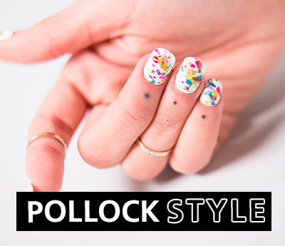Las uñas de Lau: Pollock Style