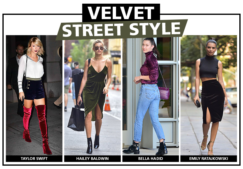 street style moda velvet