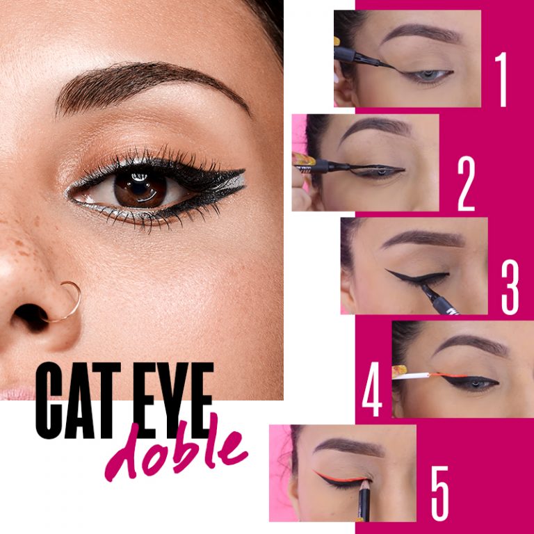 Delineado De Ojos¿cómo Hacer Un Cat Eye Doble Y Cut Crease Cyzone 9453