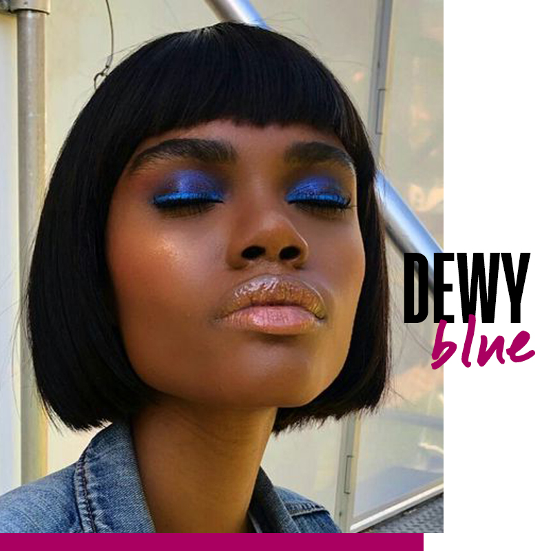 Ropa Azul Cielo Sombra De Ojos Para Vestido Azul Marino Con