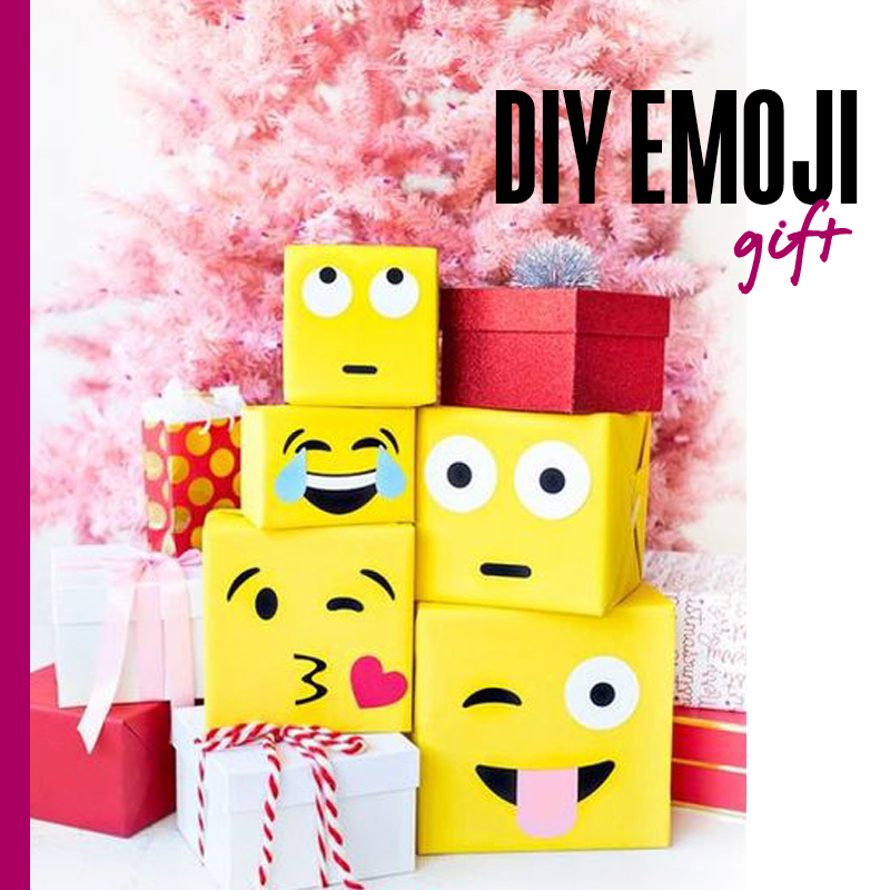 Envolturas de regalos de navidad - DIY emoji gify | Fuente: Google Images