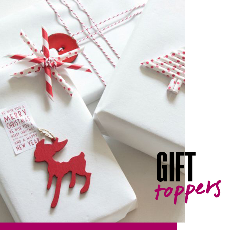 Envolturas de regalos de navidad - Gift toppers | Fuente: Google Images