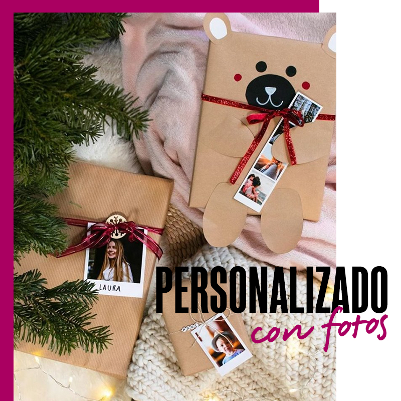 Envolturas de regalos de navidad personalizado con fotos | Fuente: Google Images 