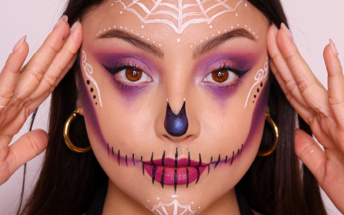  Maquillaje de Halloween para mujer  Catrina moderna